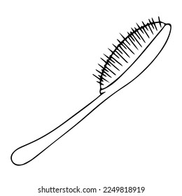 Vector comb doodle style, comb icon