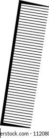 Vector comb illustration design. comb symbol icon design.