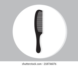 vector comb isolate on gray background