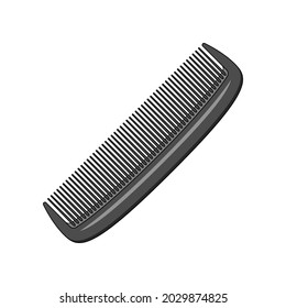 vector comb isolated on white background