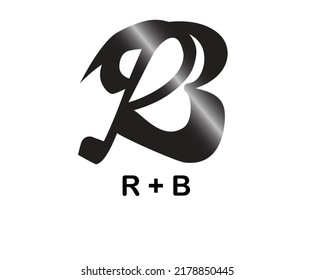 Vector combination of letter R and letter B eps 10