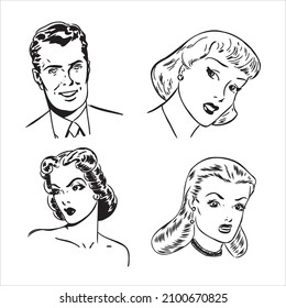 Vector . Comic Book Characters Stylization comic book character vector