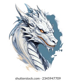 Vector comic book-style illustration of a dragon. Easy to edit and adjust the colors. Infinite print size and high quality.