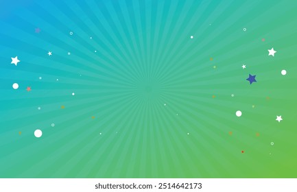 Vector Comic style background in flat design.