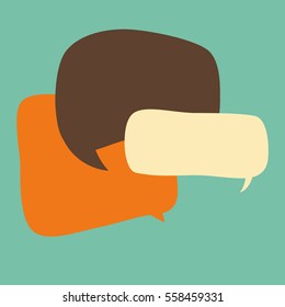 Vector comics speech bubbles illustration