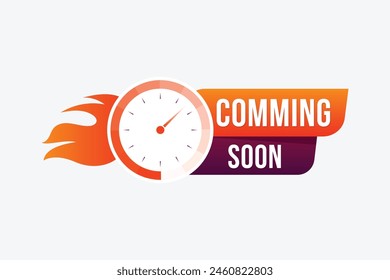 vector Coming soon banner design

