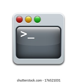 Vector command line icon