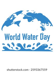 vector commemorating world water day