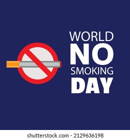Vector Commemoration of National No Smoking Day