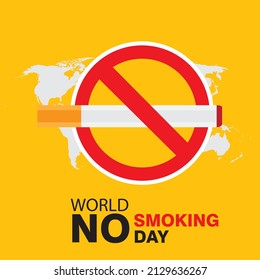 Vector Commemoration of National No Smoking Day