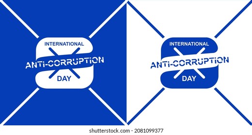 vector es la conmemoración del día mundial contra la corrupción.