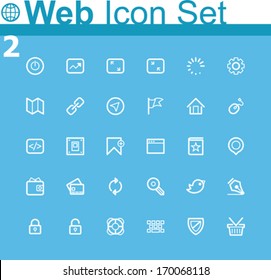 Vector common web icons