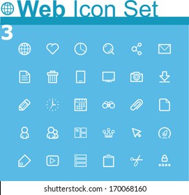 Vector common web icons