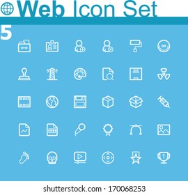 Iconos web comunes de vectores