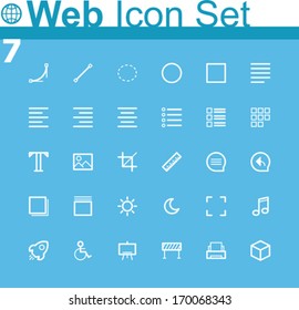 Vector common web icons