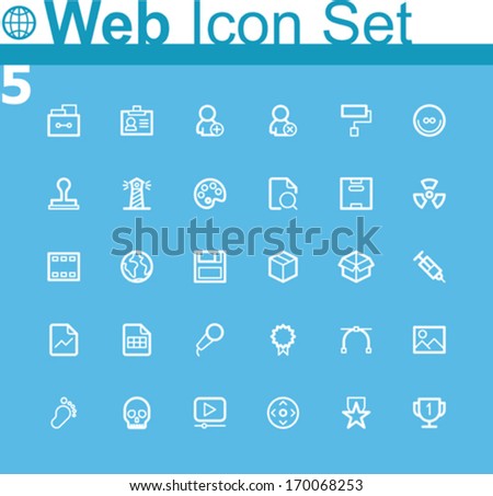 Vector common web icons