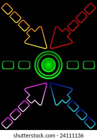 vector communication background