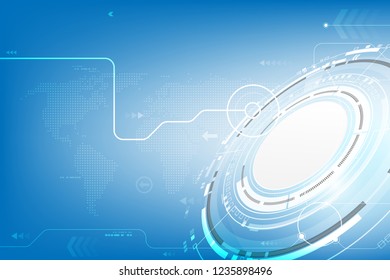Vector communication for business technology background concept 