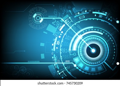 Vector communication concept with matrix password  for technology background