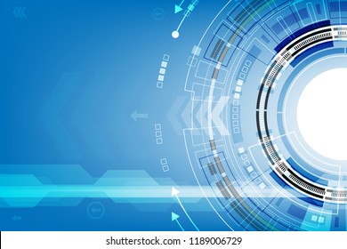 Vector communication concept for technology background