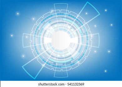 Vector communication concept for technology background