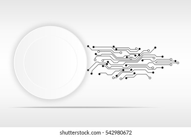 Vector communication concept for technology background