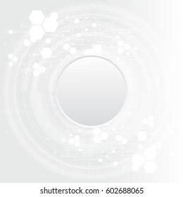 Vector communication concept for technology background.