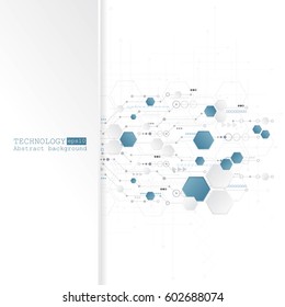 Vector communication concept for technology background.