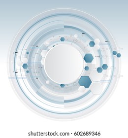 Vector communication concept for technology background