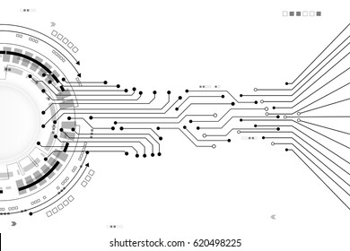 Vector communication concept for technology background