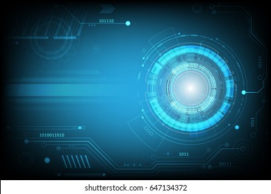 Vector communication concept for technology background