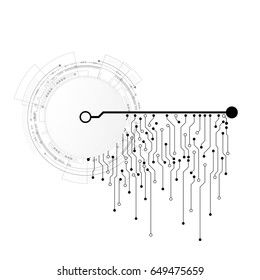 Vector communication concept for technology background