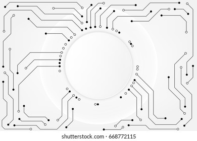 Vector communication concept for technology background