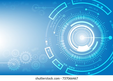 Vector communication concept for technology background