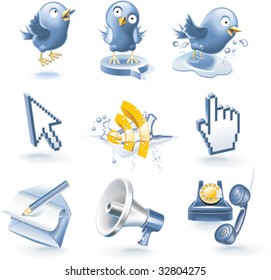 Vector communication icon set