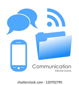 Vector communication icons