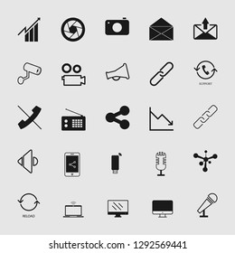 vector communication icons set 
