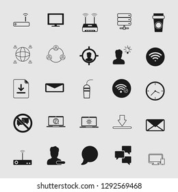 vector communication icons set 
