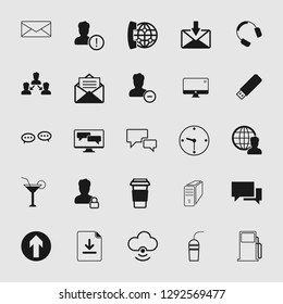 vector communication icons set 