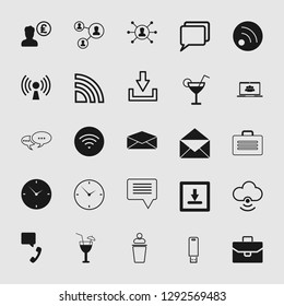 vector communication icons set 