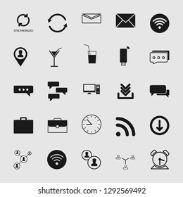vector communication icons set 