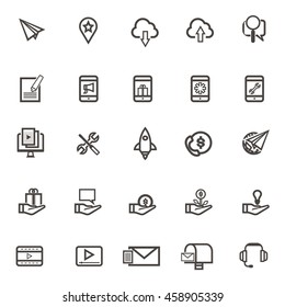 Vector communication Icons set 