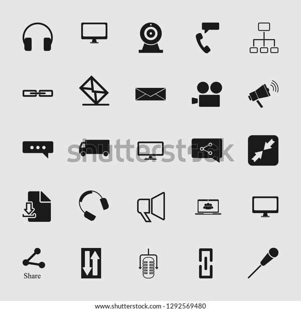 vector communication icons set\
