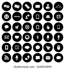 vector Communication icons set - social media and web network, computer sign and symbols