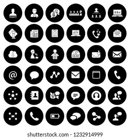 vector Communication icons set - social media and web network, computer sign and symbols