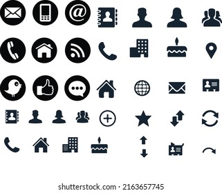 iconos de comunicación vectorial y diseños de símbolos