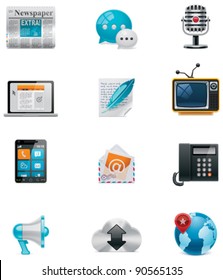 Vector Communication And Social Media Icon Set. Part 1