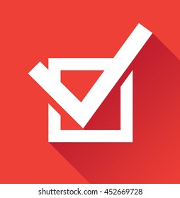 Vector communications icons. Checkbox icon