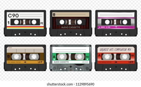 Vector compact audio cassettes collection #2