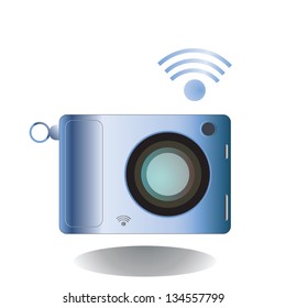 Vector compact digital wireless camera. 10 encapsulated postscript.